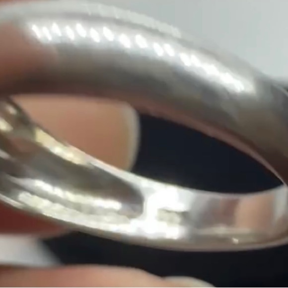 925 Sterling Silver and 5 ct oval Green Quartz size 7 ring - Picture 5 of 7